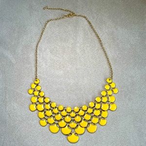 Chunky yellow necklace